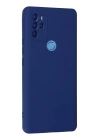 BFS  General Mobile GM 21 Pro Kılıf Nano içi Kadife Silikon - Lacivert