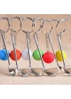 BFS  Gerçekçi Golf Tasarımlı Şık Anahtarlık Kolye Çanta Süsü Golf Keychain