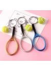BFS  Gerçekçi Tenis Raketi Tasarımlı Şık Anahtarlık Kolye Çanta Süsü Tennis Keychain