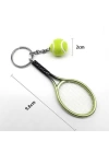 BFS  Gerçekçi Tenis Raketi Tasarımlı Şık Anahtarlık Kolye Çanta Süsü Tennis Keychain