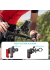 BFS Gidon Bağlantılı 360° Derece Ayarlanabilir 3.5”-7.2” Uyumlu Motosiklet Bisiklet Telefon Tutucu