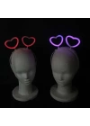 BFS   Glow Stick Karanlıkta Yanan Fosforlu Kalp Taç 12 Adet