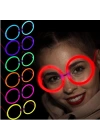 BFS     Glow Stick Yuvarlak Gözlük - Glow Partisi Gözlükleri - Glow Stick Gözlük 12 Adet