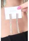 BFS Gold Renk Zirkon Taşlı Kadın Küpe