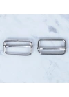BFS  Gümüş Metal Toka Sürgülü 2 li Paket
