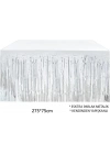 BFS Gümüş Metalize Masa Eteği 275x75 Cm – Kendinden Yapışkanlı