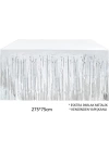 BFS  Gümüş Metalize Masa Eteği 275x75 cm – Kendinden Yapışkanlı