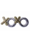BFS   Gümüş Renk Xoxo Yazılı Parti Gözlüğü 17x7 cm