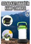 BFS Güneş Enerjili Led Lamba Kamp Lambası Katlanabilir Lamba USB Şarjlı