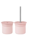 BFS   Ham+Hüp Pipetli Silikon Bardak Seti Pinky Pink / Powder Grey