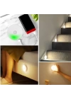 BFS  Hareket Sensörlü Usb Şarjlı Spot Lamba Mıknatıslı ve Yapışkanlı Gün Işığı Renk Led