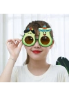 BFS Hawaii Temalı Avokado Gözlük – Kostüm &amp; Parti Gözlüğü