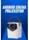 BFS HD Ayaklı Portatif Projeksiyon Cihazı Android İşlemcili Sinema Projektörü