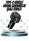 BFS Hızlı Oto Şarj Cihazı 38W Çift Girişli HIzlı Şarj Oto Çakmaklık Type-C