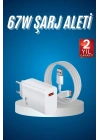 BFS Hızlı Şarj Aleti Adaptörü Kablo Seti 67W Uzun Ömürlü Beyaz