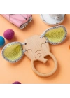 BFS Hobi Baby Ahtapot Figürlü Organik Ahşap Diş Kaşıyı