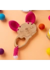 BFS Hobi Baby Ceylan Figürlü Organik Ahşap Diş Kaşıyıc