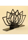 BFS  Home Lotus Siyah Metal Peçetelik