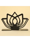 BFS  Home Lotus Siyah Metal Peçetelik