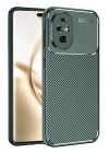 BFS  Honor 200 Kılıf Auto Focus Karbon Kapak - Koyu Yeşil