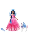 BFS   HRR16 Barbie Mavi Saçlı Prenses Bebek