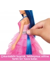 BFS   HRR16 Barbie Mavi Saçlı Prenses Bebek