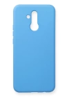 BFS  Huawei Mate 20 Lite Kılıf Nano içi Kadife Silikon - Mavi