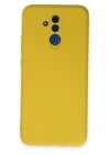 BFS  Huawei Mate 20 Lite Kılıf Nano içi Kadife Silikon - Sarı