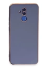 BFS  Huawei Mate 20 Lite Kılıf Volet Silikon - Mavi