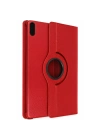 BFS  Huawei MatePad 11 10.9 360 Tablet Deri Kılıf - Kırmızı