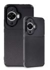 BFS  Huawei Nova 12S Kılıf Auto Focus Karbon Kapak - Siyah