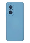 BFS  Huawei Nova 9 SE Kılıf Nano içi Kadife Silikon - Mavi
