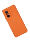 BFS  Huawei Nova 9 SE Kılıf Nano içi Kadife Silikon - Turuncu
