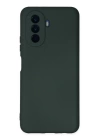BFS  Huawei Nova Y70 Kılıf Nano içi Kadife Silikon - Koyu Yeşil