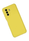 BFS  Huawei Nova Y70 Kılıf Nano içi Kadife Silikon - Sarı