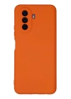 BFS  Huawei Nova Y70 Kılıf Nano içi Kadife Silikon - Turuncu
