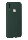 BFS  Huawei P Smart 2019 Kılıf Nano içi Kadife Silikon - Koyu Yeşil