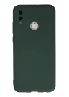BFS  Huawei P Smart 2019 Kılıf Nano içi Kadife Silikon - Koyu Yeşil