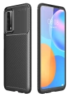 BFS  Huawei P Smart 2021 Kılıf Auto Focus Karbon Kapak - Siyah