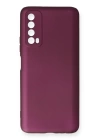 BFS  Huawei P Smart 2021 Kılıf First Silikon - Mürdüm