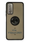 BFS  Huawei P Smart 2021 Kılıf Montreal Yüzüklü Silikon Kapak - Siyah