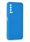 BFS  Huawei P Smart 2021 Kılıf Nano içi Kadife Silikon - Mavi
