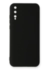 BFS  Huawei P Smart S Kılıf Nano içi Kadife Silikon - Siyah