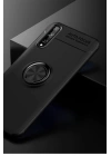 BFS  Huawei P Smart S Kılıf Range Yüzüklü Silikon - Siyah