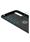 BFS  Huawei P Smart S Kılıf Range Yüzüklü Silikon - Siyah