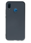 BFS  Huawei P20 Lite Kılıf Nano içi Kadife Silikon - Gri