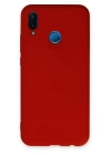 BFS  Huawei P20 Lite Kılıf Nano içi Kadife Silikon - Kırmızı