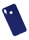 BFS  Huawei P20 Lite Kılıf Nano içi Kadife Silikon - Koyu Mavi