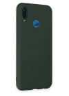 BFS  Huawei P20 Lite Kılıf Nano içi Kadife Silikon - Koyu Yeşil