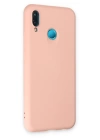 BFS  Huawei P20 Lite Kılıf Nano içi Kadife Silikon - Pudra
